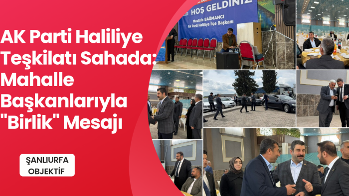 AK Parti Haliliye Teşkilatı Sahada: Mahalle Başkanlarıyla "Birlik" Mesajı